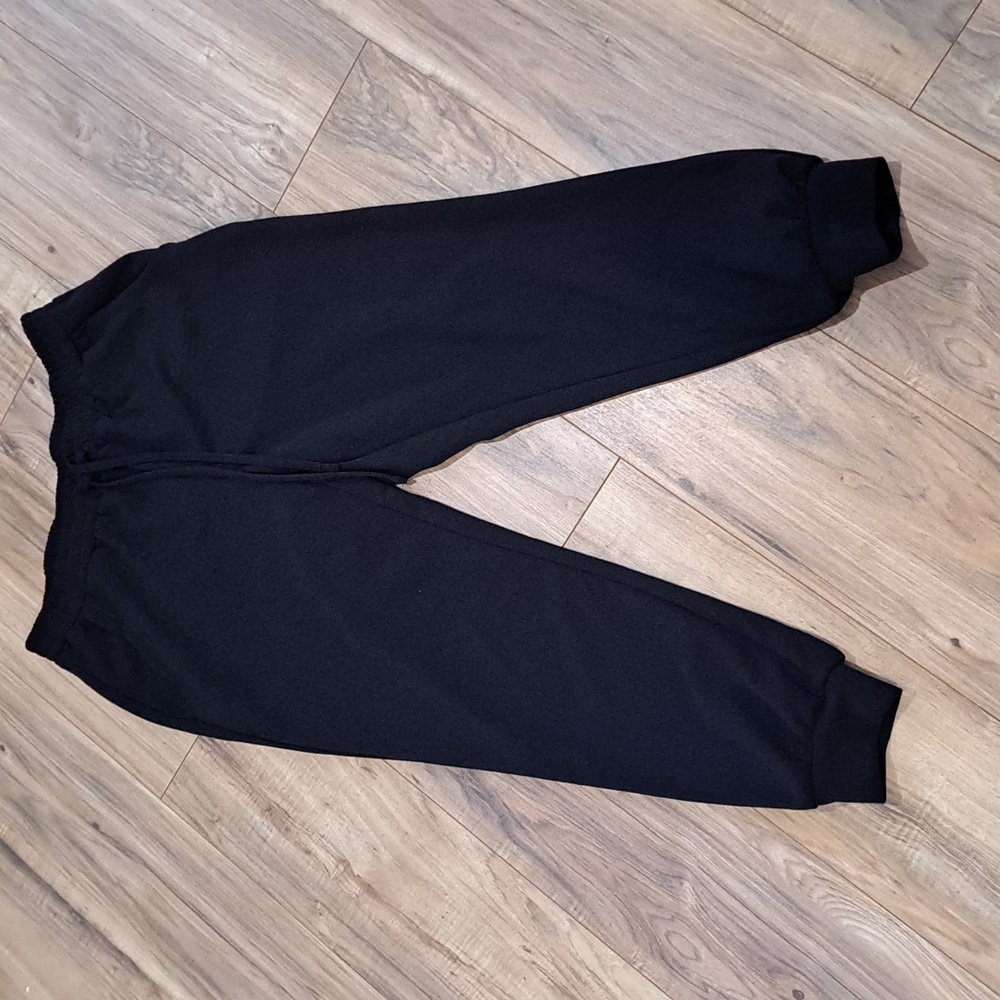 Soho black comfort fit elastic waist pants